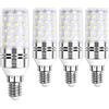SAUGLAE E14 Lampadina di Mais LED 12W, Bianca Fredda 6000K, 100W Lampadine a Incandescenza Equivalenti, 1450 Lumen, Piccola Vite Edison, 4-Pack