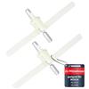 Kenekos - 2x driver adatto per Bosch MUM4/MUM8 ricambio per robot da cucina, ProfiMaxx 44, 45, 46, 47, MUZ8DS1, MUZ4DS2, MUZ4DS3, 00091027/091027, Quelle TurMix, lame per affettatrice continua