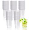 Gucass 100 Bicchieri Plastica Rigida Trasparenti, 240ml Bicchieri da Cocktail per Acqua Bevande Granite, Ideali per Feste Compleanni Matrimoni Natale
