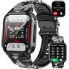 LEMFO Smartwatch, 1.85 Orologio Smartwatch Uomo con Effettua o Risposta Chiamate, Smart Watch con Cardiofrequenzimetro, SpO2, Sonno, Contapassi, Orologio Sportivo Fitness Tracker per Android iOS