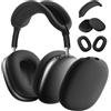 Ainiv Custodia Protettiva Compatibile con Airpods Max, Protegge le Cuffie da Graffi e Danni, Resistente Agli Urti e ai Graffi, Accessori per Cuffie, Morbido Silicone Antigraffio - Nero