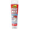 UHU POLY MAX - Colla di montaggio POWER Tube trasparente, adesivo di montaggio e sigillante ad alta resistenza finale, 115 g