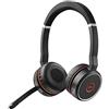 Jabra Evolve 75 MS Wireless Stereo On-Ear Headset - Microsoft Certified Headphones With Long-Lasting Battery and Charging Stand - USB Bluetooth Adapter - Black