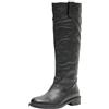 Geox D Catria, Stivali Alti al Ginocchio Donna, Nero, 38 EU