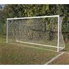 (03) COPPIA PORTE CALCIO RIDOTTO MT 5X2 TRASP. IN ACCIAIO VERN. MM 80 C/S RETI