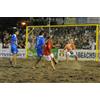 (12V) 2 PORTE BEACH SOCCER MT 5,5X2,2 TUBO ALLUMINIO MM 80 TRASPORTABILI + RETI