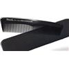 niavida Jäneke 55813 - Pettine tascabile in fibra di carbonio da 5 1/2, con custodia in vera pelle colore Nero