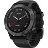 Garmin Orologio Garmin FENIX 6 SAPPHIRE Smartwatch Silicone Nero GPS 47mm 010-02158-11