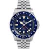 Lorenz Orologio Uomo LORENZ GMT 90001BB Bracciale Acciaio Blu Sub 100mt SWISS MADE