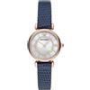 Emporio Armani Orologio Donna EMPORIO ARMANI GIANNI T-BAR AR11468 Pelle Blu Rosè