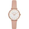 Michael Kors Orologio Donna MICHAEL KORS PYPER MK2803 Vera Pelle Rosa Bianco Rosè NEW