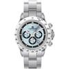 Lorenz Orologio Uomo LORENZ 28190FF Chrono Bracciale Acciaio Celeste Sub 100mt