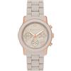 Michael Kors Orologio Donna MICHAEL KORS RUNWAY MK7386 Chrono Acciaio Silicone Grigio Rosè