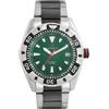 Lorenz Orologio Automatico Uomo LORENZ 26170GG Bracciale Acciaio Verde Sub 100mt