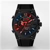 Diesel Orologio Uomo DIESEL MEGA CHIEF DZ4548 Silicone Nero Digitale Chrono Alarm