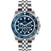 Lorenz Orologio Uomo LORENZ 26167DD Chrono Bracciale Acciaio Blu