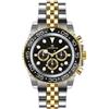 Lorenz Orologio Uomo LORENZ 26167EE Chrono Bracciale Acciaio Bicolor Gold Nero