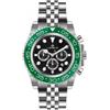 Lorenz Orologio Uomo LORENZ 26167BB Chrono Bracciale Acciaio Nero Verde