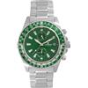 Lorenz Orologio Uomo LORENZ 26206DD Chrono Bracciale Acciaio Verde