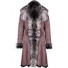 Infinity Marrone da Donna Vera pelle di Pecora Toscana Camoscio Giacca Cappotto Trench