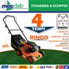 Green Cat Tagliaerba Tosaerba a Scoppio 4 tempi 1,8Kw in Acciaio 40L Ringo Green Cat