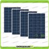 Energiasolare100 Set 4 Pannelli Solari Fotovoltaici 100W 12V Policristallino Pmax 400W Baita Barc