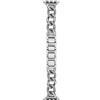 Michael Kors Cinturino da donna per Apple Watch, 38/40/41 e 42/44/45/49 Cinturino in acciaio inossidabile, Argento (Silver)
