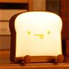 Tremdwoto Lampada per luce notturna - Lampada per pane tostato Luce carina con USB in legno ricaricabile per la cameretta dei bambini (Eating)