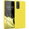 kwmobile Custodia Compatibile con Samsung Galaxy S20 FE Cover - Back Case per Smartphone in Silicone TPU - Protezione Gommata - giallo radiante