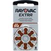 Rayovac Extra 312, 8 batterie per apparecchi acustici, ad alta potenza, batterie zinco-aria, 1 blister, marrone, 312AUX-8XEMF