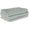roba Set 3 Lenzuolini Bio Lil Planet - Mussola di Cotone Biologico - Certificato GOTS - 80 x 80 cm - Traspirante - Idrorepellente e Lavabile - Ottimale per Tutte le Stagioni - Verde