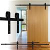Randaco Set di Binario per Porta Scorrevole, 6.6FT-200cm, con una capacità di carico di 150kg, guida per porta scorrevole per una singola porta in legno(rettangoli)
