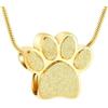 VCCWYQK Collana con urna a forma di zampa per ceneri per gatto, cane, cremazione, gioielli per ceneri urna collana ricordo gioielli per uomo/donna ceneri regali commemorativi