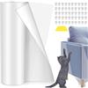 Asoway Protezione Divano Graffi Gatto 30x500CM, Antigraffio Gatto Divano Autoadesive Pellicola Trasparente, protezione porta graffi cane e gatti, Anti-Graffio Protector per mobili, divano, porta, parete