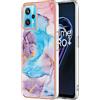 XINYEXIN Custodia per Realme 9 Pro Plus 5G / Realme 9 4G Cover Donna con Disegni Motivo Marmo Colorato, TPU Silicone Antiurto Protettiva Case - 1