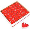 Jzhen 50pcs Candele a Forma di Cuore, Heart Shaped Candles Romantiche Candeline non profumate, Ideale per Matrimoni o Anniversari