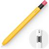 elago Cover Classico Compatibile con Apple Pencil (USB-C), Presa Perfetta, Pelle Protettiva, Custodia in Silicone, Supporta l'Attacco Magnetico (Giallo)