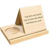 Honhoha Leggio triangolare in legno personalizzato, supporto per libri di pagina con portabevande al caffè, portatile, robusto e leggero, regali per lettori, insegnanti, scrittori, decorazione per la casa