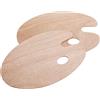 Redreo Tavolozza di pittura in legno, 2 palette universale per pittura fai da te