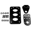 Tiiyee Staffa targa a montaggio laterale, staffa targa moto Supporto verticale orizzontale fanale posteriore Rilocatore fanale posteriore targa porta targa laterale moto custom