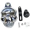 Newland2019 Copertura del corno del cranio del motociclo per Harley Dyna Sportster Softail V Rod Big Twin Evo 1992-2012 con clacson tra i cilindri Cylinder (Chrome)