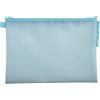 Exacompta - Rif. 37150E - Confezione da 3 buste in EVA con cerniera in plastica morbida, formato A4, per riporre forniture, accessori di bellezza, 3 colori assortiti