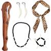 6 Accessori da Costume Cavernicola Bambina Adulti, Gonfiabile Clava Collana  Avorio Braccialetto Fascia per Capelli Leopardata Fascia Braccio Nero,  Costume Cavernicolo Bambino per Halloween Carnevale : : Giochi e  giocattoli