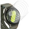 Bigqin 6 Pezzi Pellicola Protettiva Compatibile per Samsung Galaxy Watch 4/5/6/7 44mm,Protezione Schermo in HD Vetro Temperato Antigraffio Compatibile per Galaxy Watch 4/5/6- Trasparente