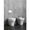 Ceramica Azzurra - XL Wc filomuro easy clean + bidet + coprivaso XLVCTPE00000BI+XLBIT000000MBI+XL1800