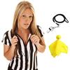 redgino Maglietta da Arbitro da Donna con Colletto con Cerniera a Righe Bianche e Nere a Maniche Corte, per Basket, Calcio, riferimenti di Natale, Cameriere e Costumi S