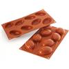 silikomart | SF118 Stampo in Silicone per Monoporzioni TULIPANO | Confezione da 1 Stampo per Dolci, Antiaderente, 8 Cavità, 76 x 50 h 29 mm Volume 8 x 62 ml Tot. 500 ml
