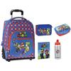 Super Mario Schoolpack Zaino Trolley big, astuccio 3 zip borsello scuola, diario 12 mesi, borraccia, portamerende