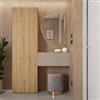 DEGHI Mobile ingresso reversibile 123x185h cm colonna cadiz e pensile argilla - Clary