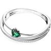 Swarovski Bracciale Swarovski Hyperbola 5665327 Bracelet Cristalli verde Rigido M Nuovo
